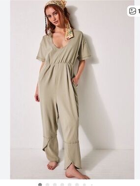 Intimately Free People Lima Bean Green Jumpsuit Romper
